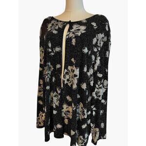 Dress Barn Open Cardigan Womens  2X NYE Shimmer Sparkling Stretch‎ Dark Romantic